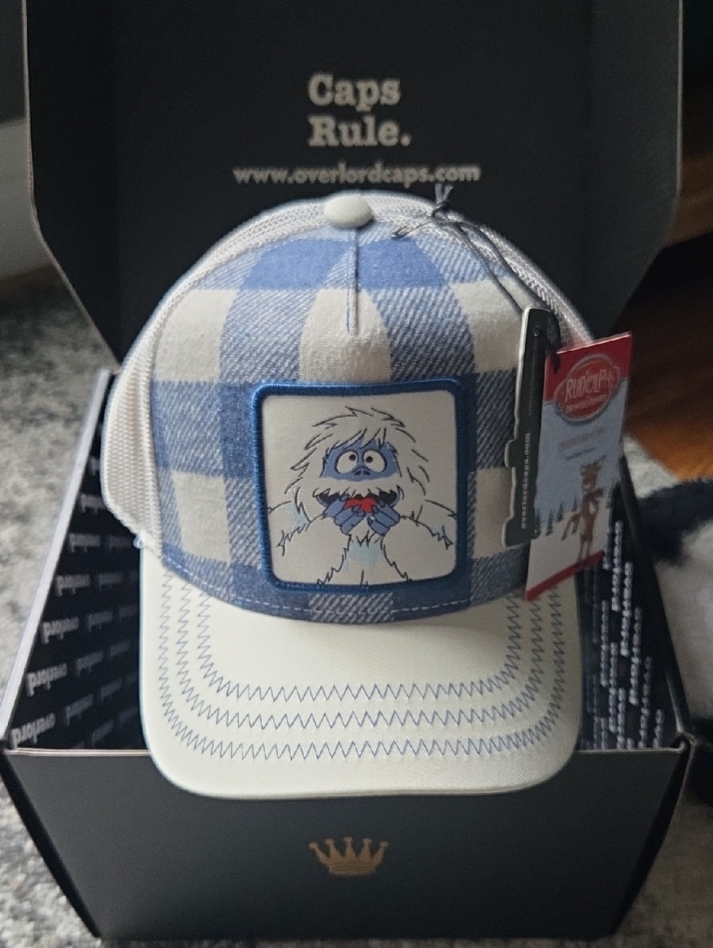 NWT OVERLOARD X RUDOLPH BUMBLE TRUCKER CAP